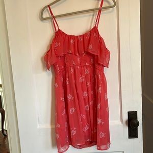 Abercrombie summer dress in a coral color size large.